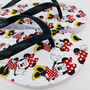Disney Minnie Mouse Flip Flop Sandals 7/8
